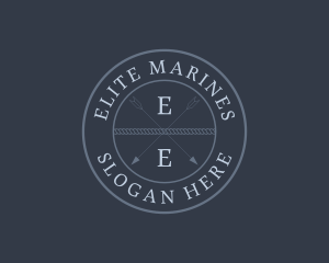 Marine Restaurant Badge logo design