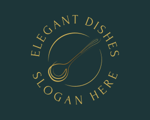 Elegant Dining Spoon logo design