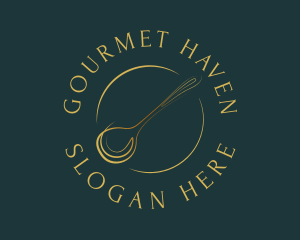 Elegant Dining Spoon logo design