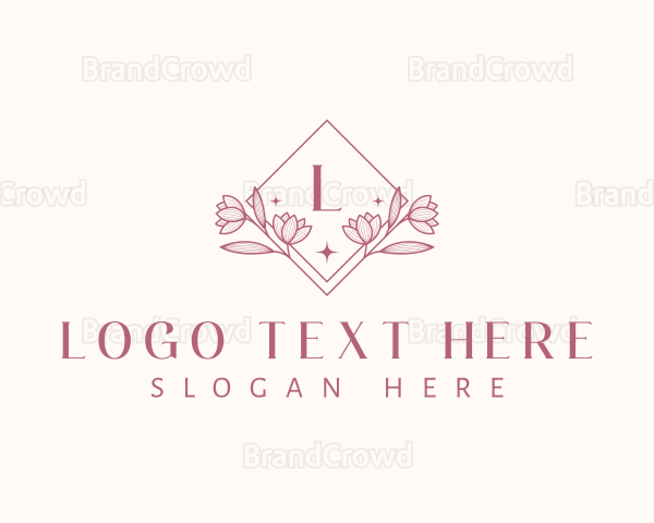 Floral Ornament Decor Logo