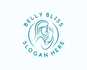 Pregnancy - Mother Child Parenting logo design