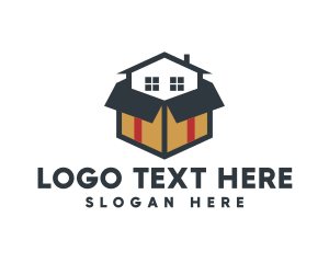 Carton - Box House Movers logo design