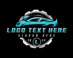 Cogwheel - Car Automotive Wash logo design