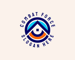 House Roof Renovation Logo