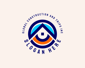 House Roof Renovation Logo