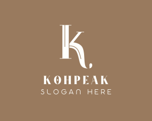 Elegant Company Letter K logo design