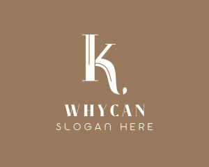Hairdresser - Elegant Company Letter K logo design