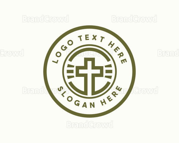 Religious Christian Cross Logo