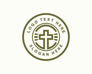 Holy - Religious Christian Cross logo design