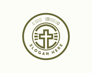 Religious Christian Cross logo design