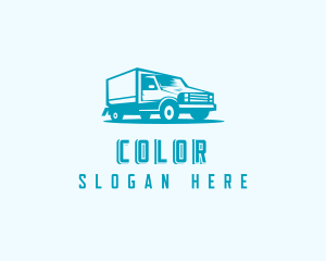 Transport Truck Delivery Logo