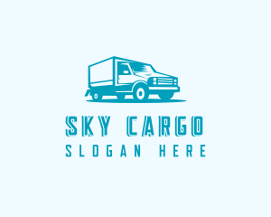 Transport Truck Delivery logo design