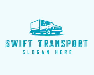 Transport Truck Delivery logo design