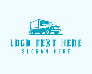 Transport Truck Delivery Logo