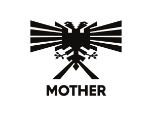 Country - Modern Albania Flag logo design