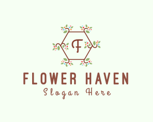 Hexagon Flower Beauty Spa  logo design