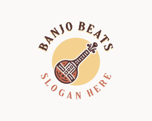 Banjo - African Banjo Instrument logo design