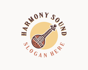 Instrument - African Banjo Instrument logo design