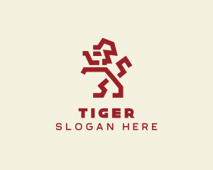 Lion Sigil Animal logo design