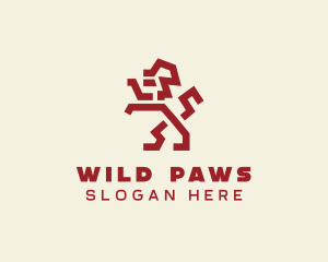 Lion Sigil Animal logo design