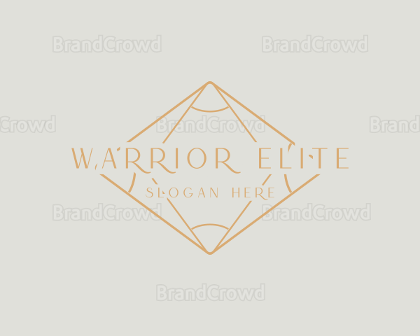 Golden Diamond Wordmark Logo
