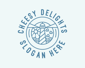 Quirky Lighthouse Landmark logo design