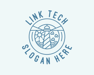 Quirky Lighthouse Landmark logo design