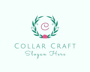 Flower Ornament Wreath logo design