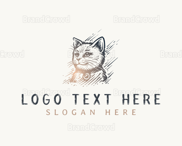 Elegant Kitty Cat Logo