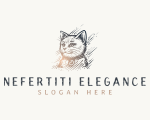 Elegant Kitty Cat logo design