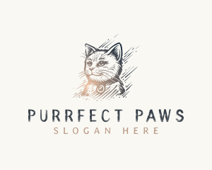 Kitty - Elegant Kitty Cat logo design