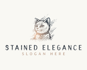 Elegant Kitty Cat logo design