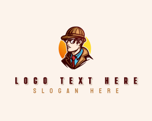 Mobster - Gentleman Detective Agent logo design