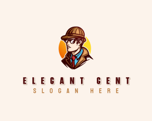 Gentleman Detective Agent logo design