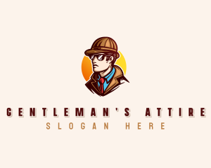 Gentleman Detective Agent logo design