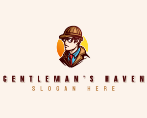 Gentleman Detective Agent logo design