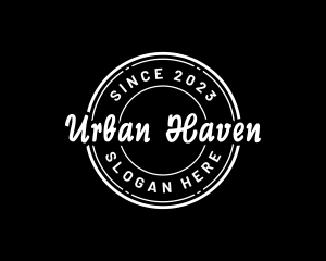 Urban Clothing Stamp logo design