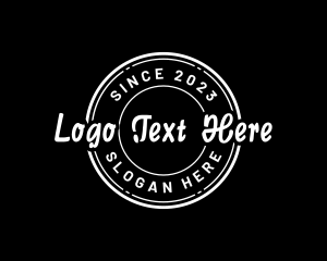 Cafe - Urban Clothing Stamp logo design