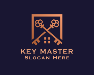 Unlock - Premium House Security Key logo design