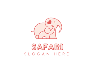 Elephant Zoo Safari logo design