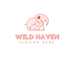 Elephant Zoo Safari logo design