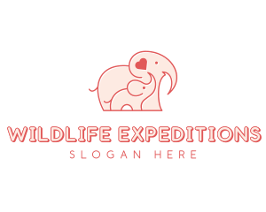 Safari - Elephant Zoo Safari logo design
