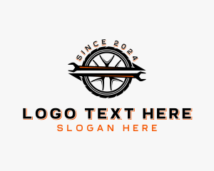 Auto - Wrench Tire Maintenance logo design