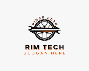 Wrench Tire Maintenance logo design