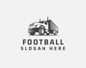 Trucking - Trailer Truck Logistics Transport logo design