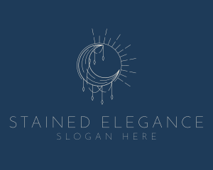 Elegant Cosmic Moon logo design