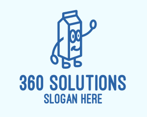 Happy Milk Carton logo design