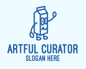 Happy Milk Carton logo design