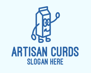 Happy Milk Carton logo design