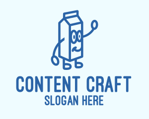 Happy Milk Carton logo design